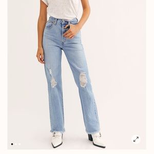 Levis Ribcage straight leg jeans